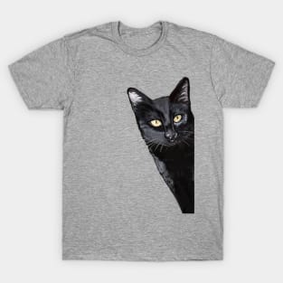 Funny BlackCat Print T-Shirt